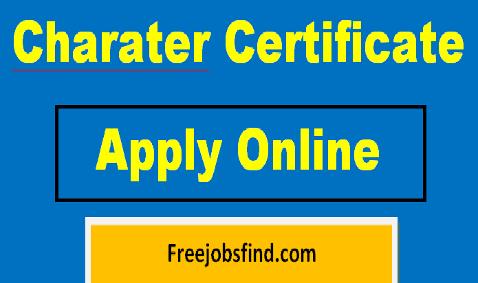 Character Certificate Online