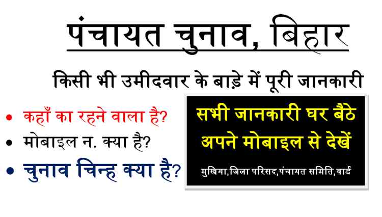 Panchayat Election Bihar Know your Symbol