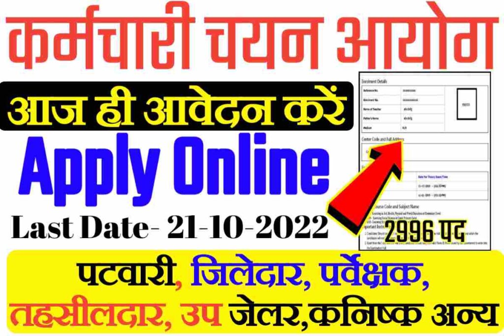 Patwari Recruitment Online Form