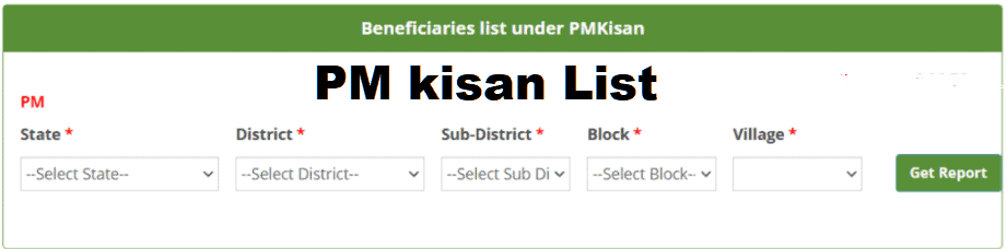 pm kisan list